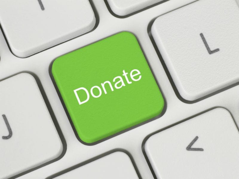 concepto de donaci[on en línea